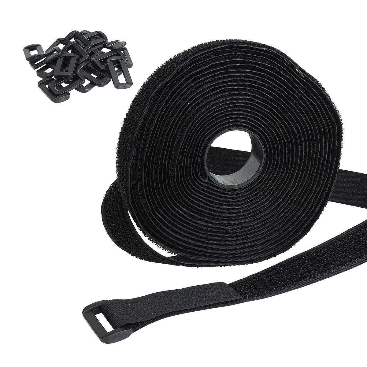  Magic clamping band Magic band cable band buckle attached length 5m buckle 25 piece cut possibility wiring adjustment integer . luggage small articles repetition 