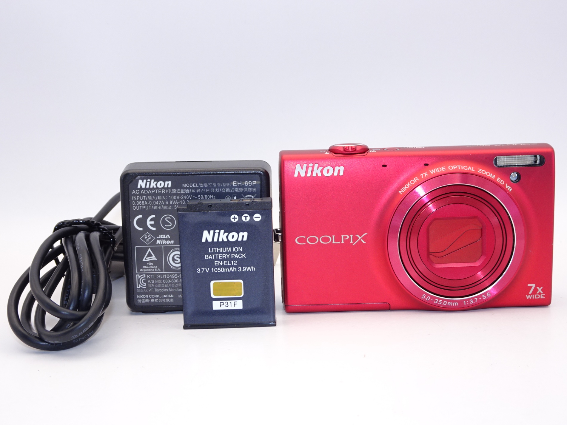 ニコン クールピクス COOLPIX S6100（スーパーレッド） コンパクト