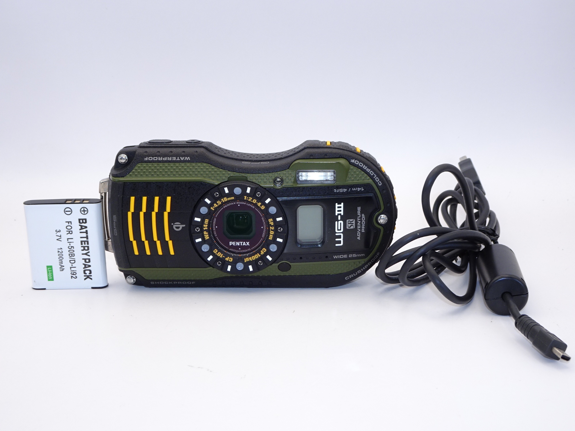 ペンタックス PENTAX WG-3 GPS（グリーン） コンパクトデジタルカメラ