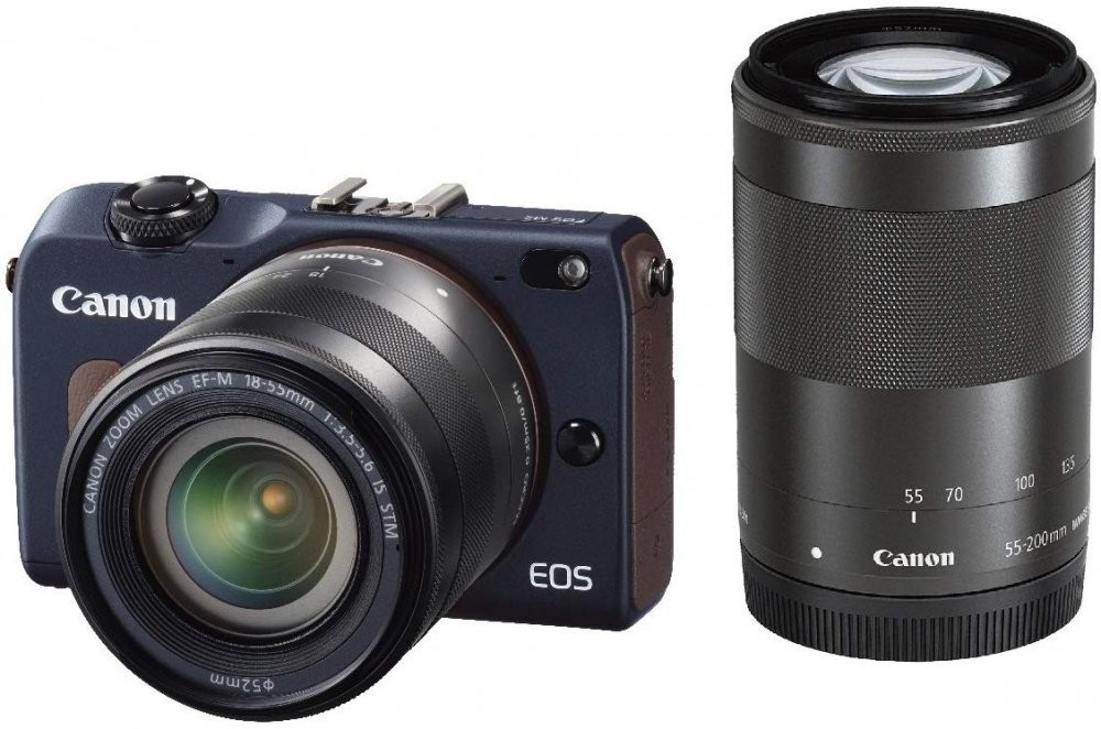 EOS M2 EF-M18-55レンズキット ベイブルー 希少 キヤノン EOS M2 EF-M18-55 IS STM レンズキット（ベイブルー） ミラー