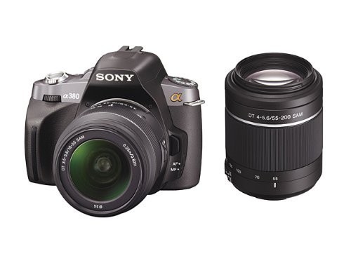 ソニー SONY デジタル一眼レフカメラ α380 ダブルズームレンズキット ブラック DSLRA380Y ソニー アルファ α380 ダブルズームレンズキット DSLR-A380Y