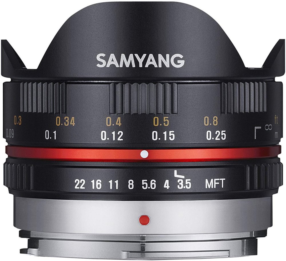SAMYANG　7.5㎜　1:3.5 FISH-EYE MFT サムヤン 7.5mm 1：3.5 UMC Fish-eye MFT（ブラック） 交換レンズ - 最