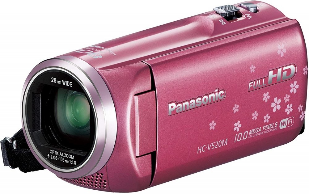 パナソニック ビデオカメラ HC-V520M-P （ピンク） ビデオカメラ本体の商品画像