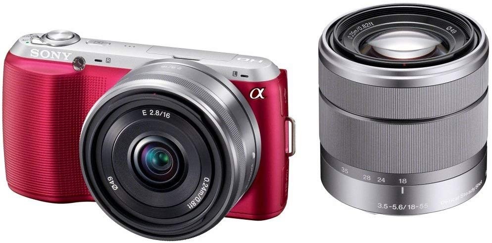 ソニー アルファ NEX-C3 ダブルレンズキット NEX-C3D（P）（ピンク