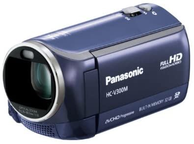 パナソニック ビデオカメラ HC-V300M-A （ネイビーブルー） ビデオ
