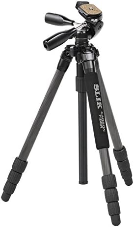 スリック ライトカーボンE53 （3段/自由雲台付き） カメラ用三脚 - 最