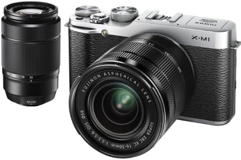 FUJIFILM X-M1 ダブルレンズキット シルバー 富士フイルム Xシリーズ FUJIFILM X-M1 ダブルレンズキット（シルバー