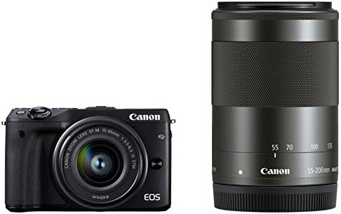 【美品】Canon キヤノン EOS M3 ダブルズームキット ブラック キヤノン EOS M3 ダブルズームキット（ブラック） ミラーレス一眼