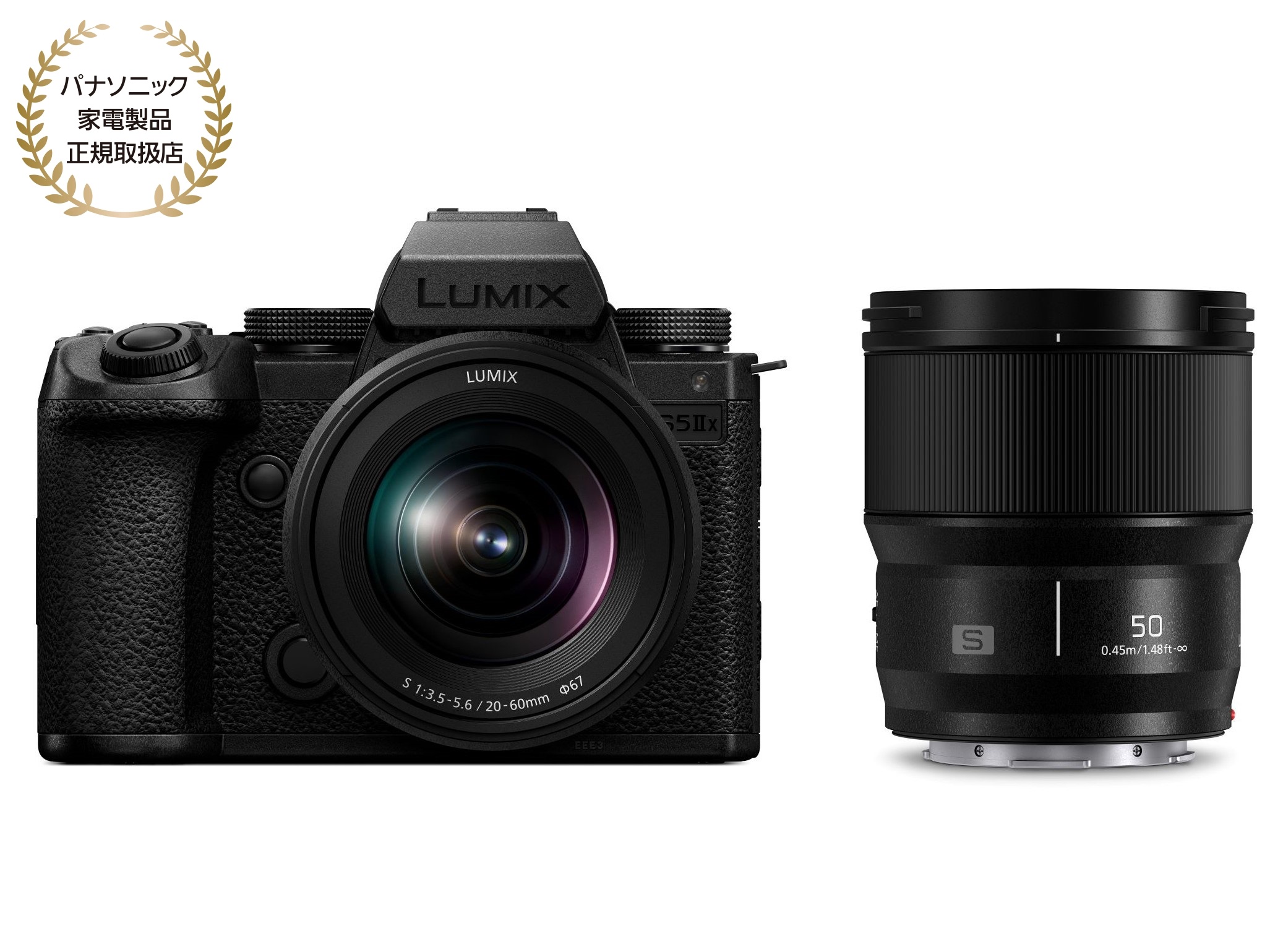 Panasonic LUMIX S5IIX ダブルレンズキット DC-S5M2XW LUMIX LUMIX Sシリーズ ミラーレス一眼カメラの商品画像