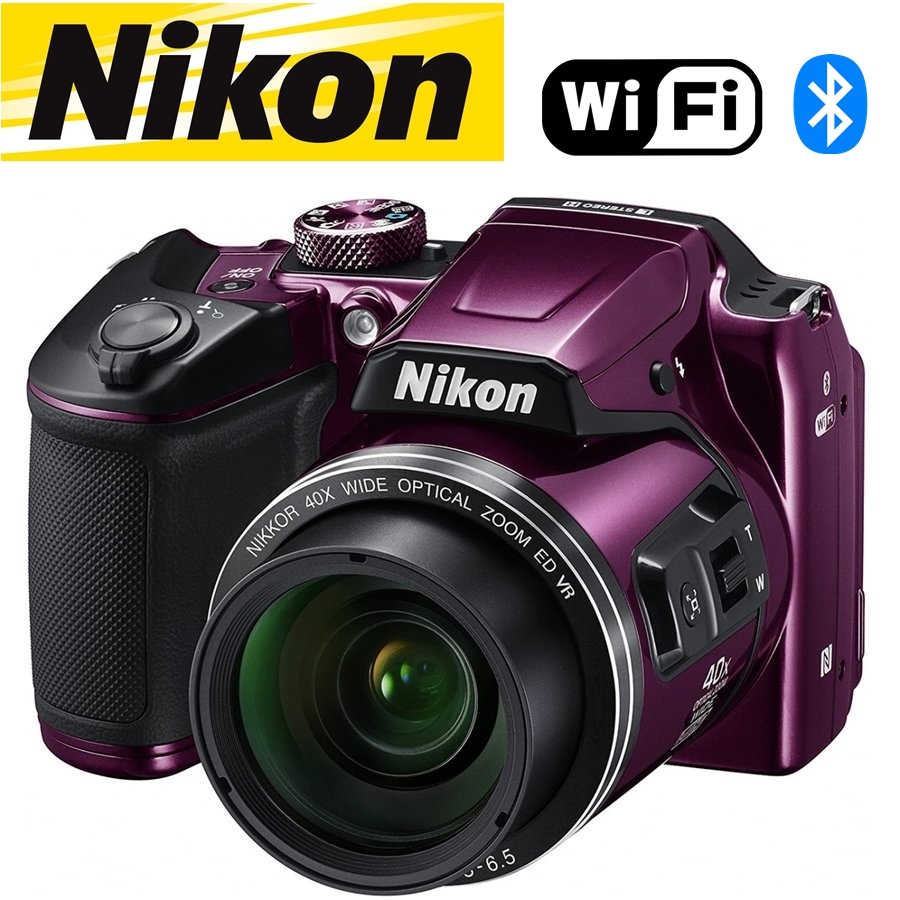  Nikon Nikon COOLPIX B500 Coolpix слива компактный цифровой фотоаппарат темно синий цифровая камера la б/у 