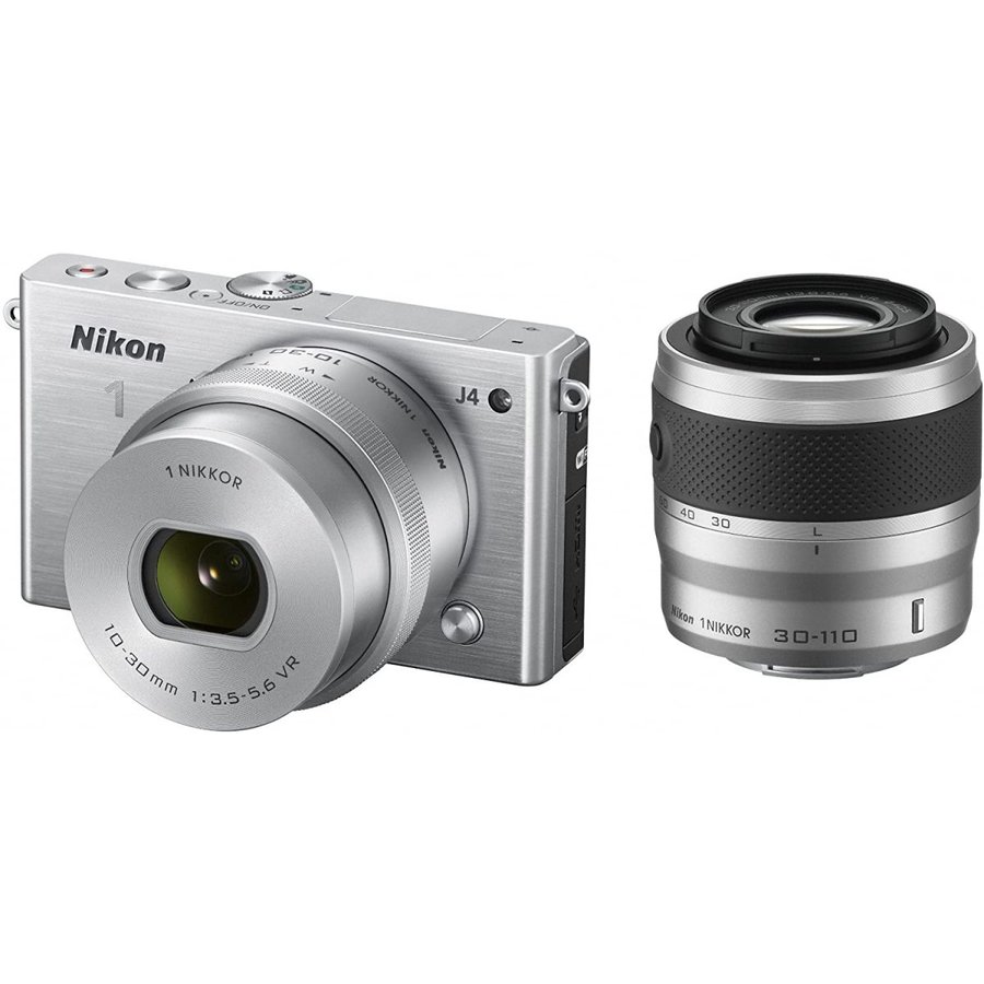 ニコン ニコンワン Nikon 1 J4 ダブルズームキット（シルバー） ミラーレス一眼カメラの商品画像