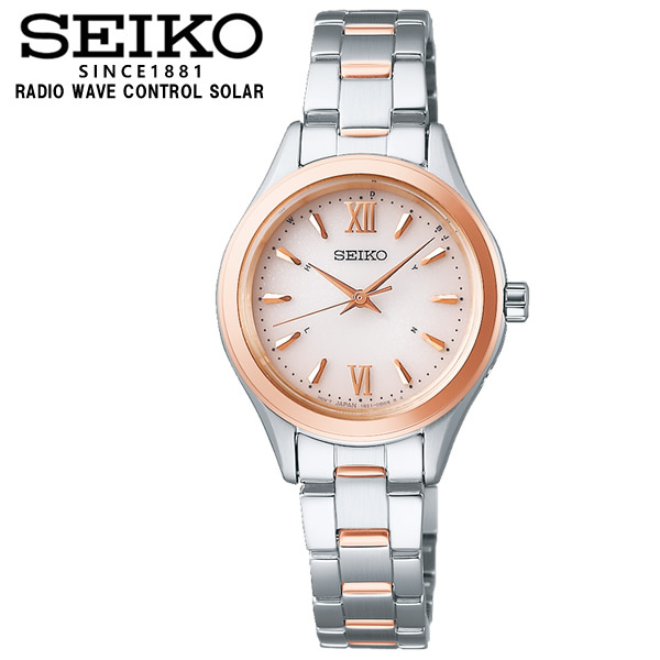 SEIKO SEIKO SELECTION レディス ソーラー電波 メタルバンド シルバー×ピンクゴールドバンド SWFH112 （ピンクグラデーション） SEIKO SELECTION レディースウォッチの商品画像