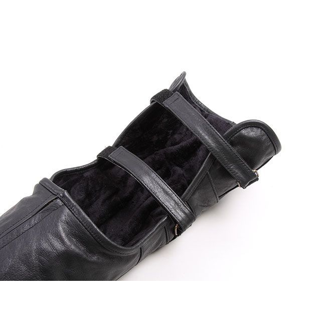  regular goods | Degner DBC-09 boots chaps ( black ) size L DEGNER bike 