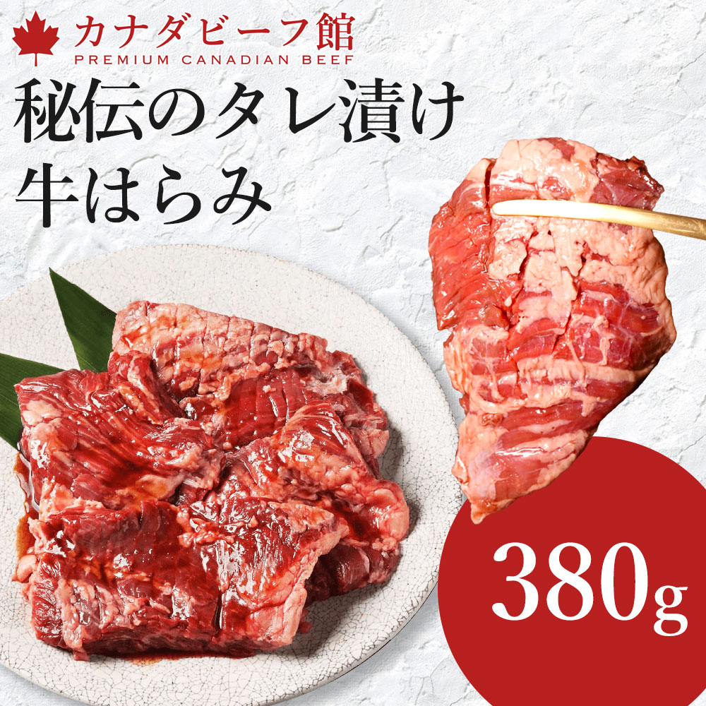 秘伝のタレ漬け 牛はらみ 冷凍 380g ×1個の商品画像