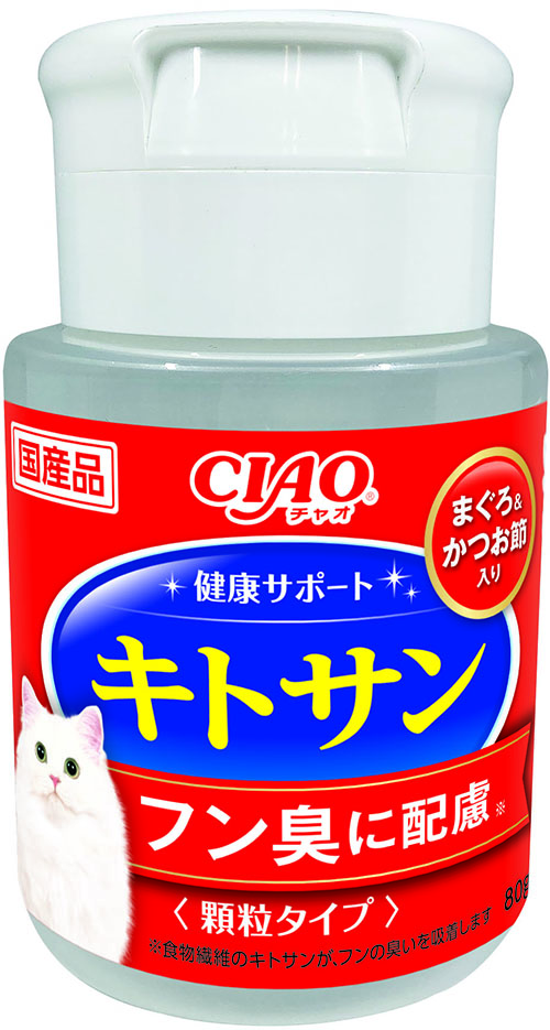 i.. Ciao health support chitosan bottle ...& dried bonito Katsuobushi entering granules type 80g K-12 1 case 24 piece set 