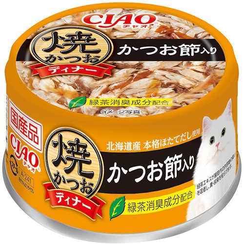 いなばペットフード CIAO 焼かつおディナー かつお節入り 85g×48缶 CIAO（いなばペットフード） 猫缶、ウエットフードの商品画像