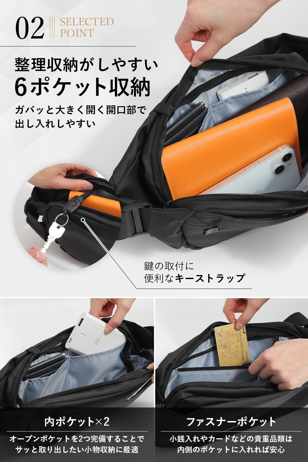 [VIVALD] body bag men's [ outing × travel .. light . comfortable ] shoulder bag belt bag compact smaller water-repellent light weight YKKfas
