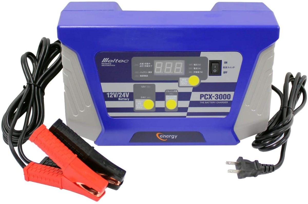 メルテック　バッテリー充電器　PCX-3000　中古品 大自工業 メルテック バッテリー充電器 PCX-3000 メルテック 自動車用