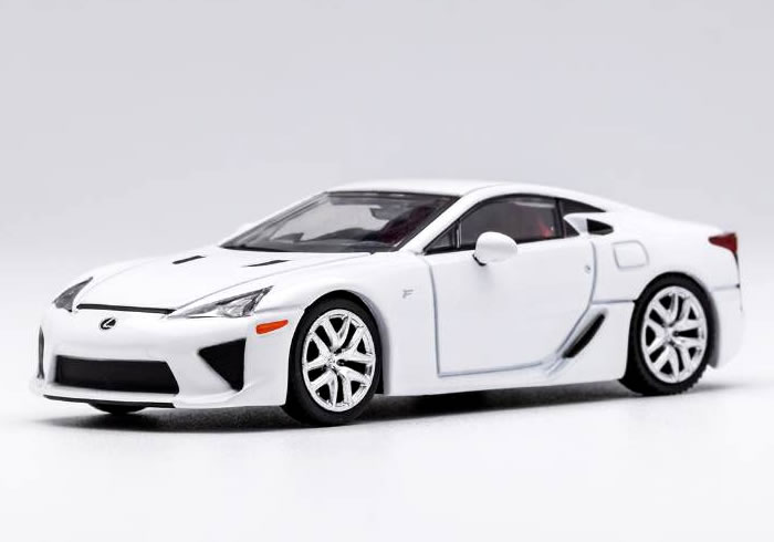 1/64 Lexus LFA (LHD) ホワイト [ダイキャストチーム] おもちゃのミニカーの商品画像