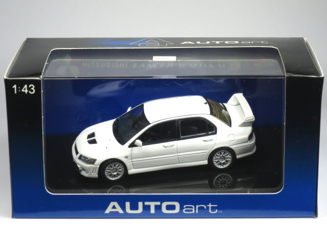 三菱 ランサー エボリューションVII （ホワイト） （1/43スケール ディスプレイモデル 57162）