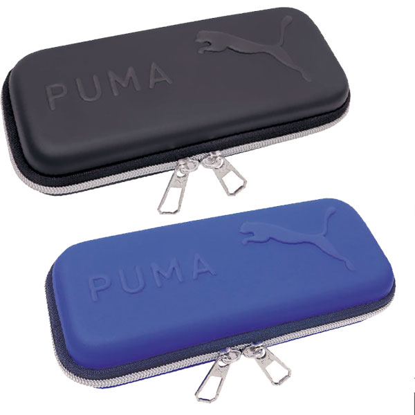 クツワ PUMA セミハードペンケース （ブラック） PM412BK ×1個 筆箱の商品画像