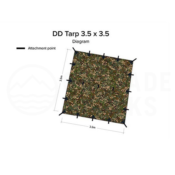 DD Tarp 3.5 x 3.5 MC （マルチカム/迷彩）の商品画像