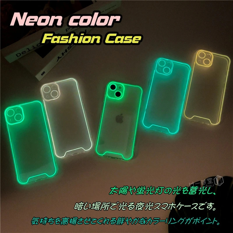 .. становится . люминесценция iPhone iPhone 15 светится флуоресценция neon прозрачный прозрачный кейс мобильный смартфон покрытие iPhone 14 13 12 11 15 pro max XS модный интересный шт ..