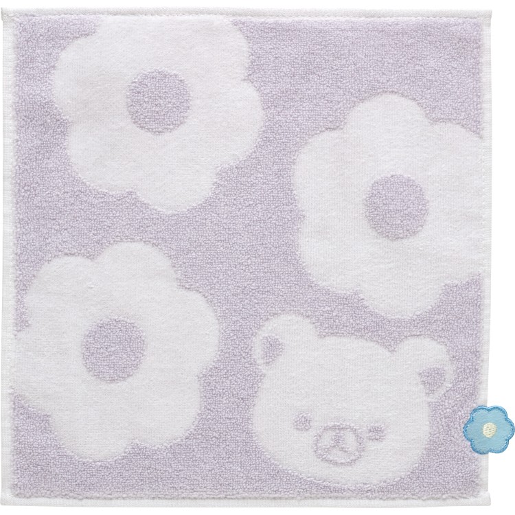  Rilakkuma Mini полотенце ko Rilakkuma BASIC RILAKKUMA Flower Basic цветок лиловый носовой платок полотенце 