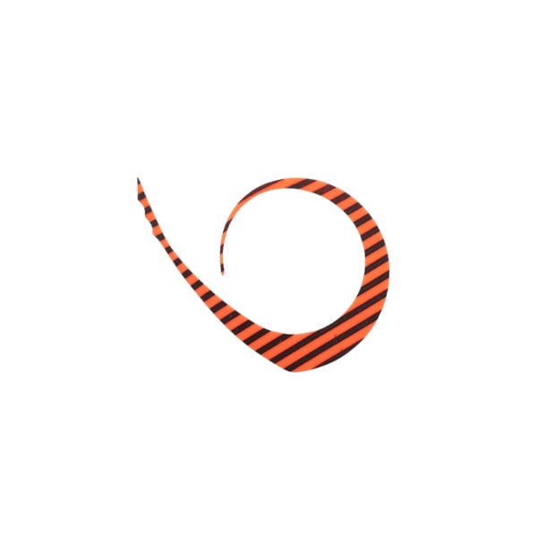 ビンビン玉カスタムネクタイ マスターカーリー ミディアム ブライトオレンジゼブラの商品画像