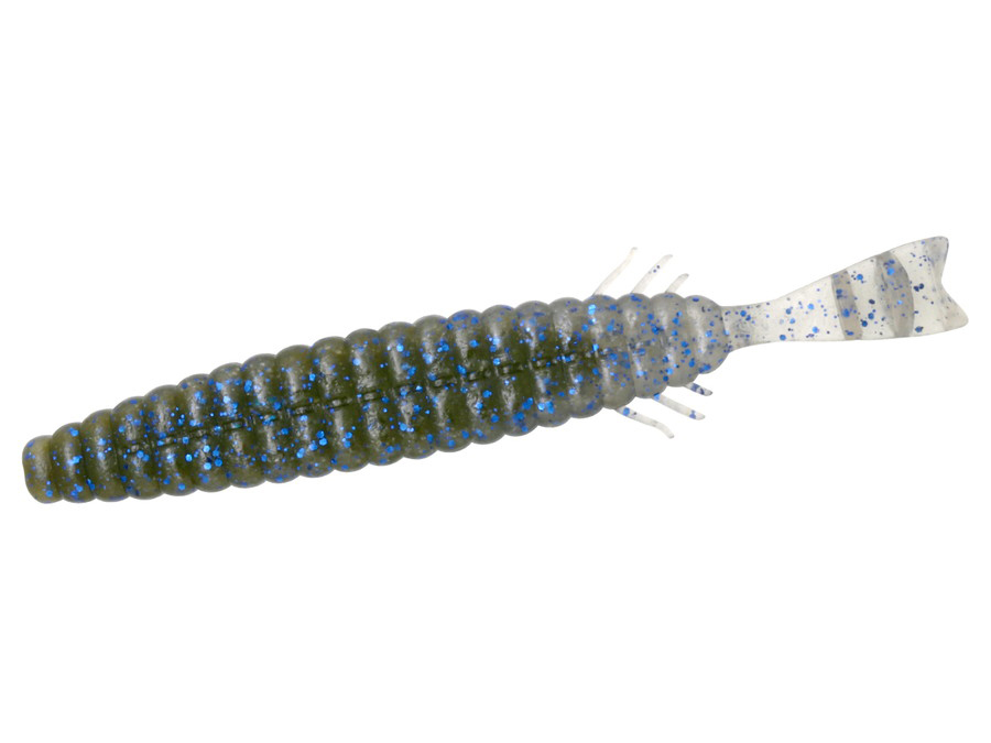 deps BULLSLENDER 4.7inch #123 グリーンパンプキン/ブルーフレーク・スモーク/ブルーフレーク 釣り　ワームの商品画像