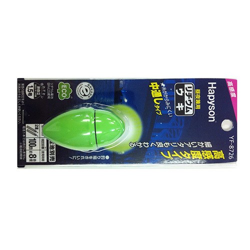緑色高輝度中通しウキ 1.5号の商品画像