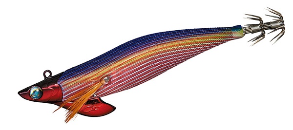 エメラルダス ボート2 3 5号 30g 縞パープル 赤下地 2本 ティッ