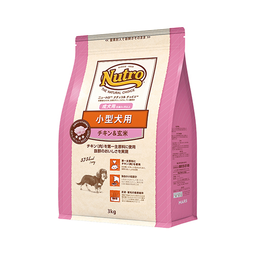 ニュートロ ナチュラルチョイス 小型犬用 成犬用 チキン＆玄米 3kg×1セットの商品画像
