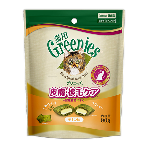 MARS（ペット用品、食品） グリニーズ 猫用 皮膚・被毛ケア チキン味 90g×1個 グリニーズ 猫用おやつの商品画像