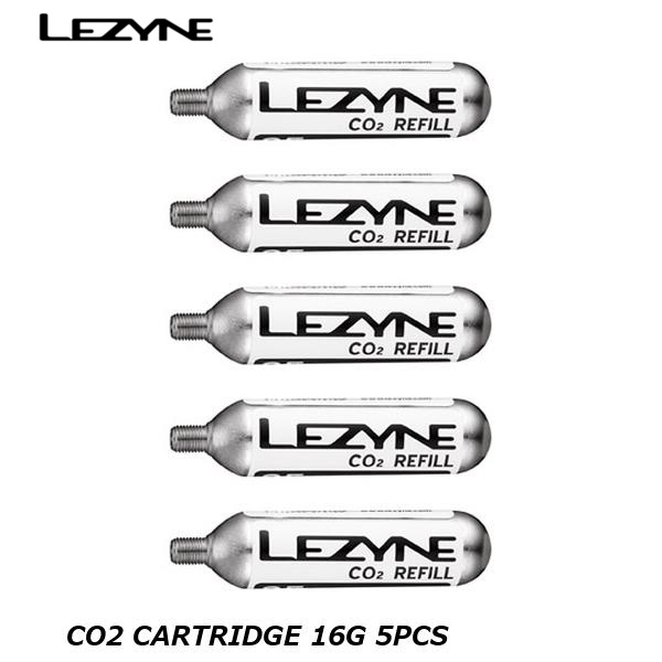 LEZYNE leather in CO2 CARTRIDGE 16G 5PCS bicycle for CO2 compressed gas cylinder 