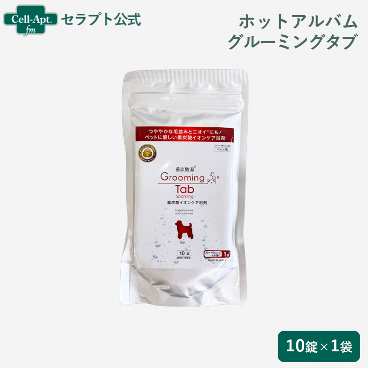 ホットアルバム炭酸泉タブレット グルーミングタブ 重炭酸イオンケア浴剤 10錠×1個の商品画像