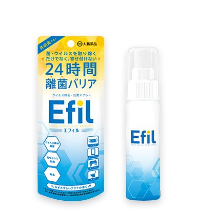 大鵬薬品 Efil 抗菌・ウイルス除去スプレー 300ml×1 塩素酸水、除菌