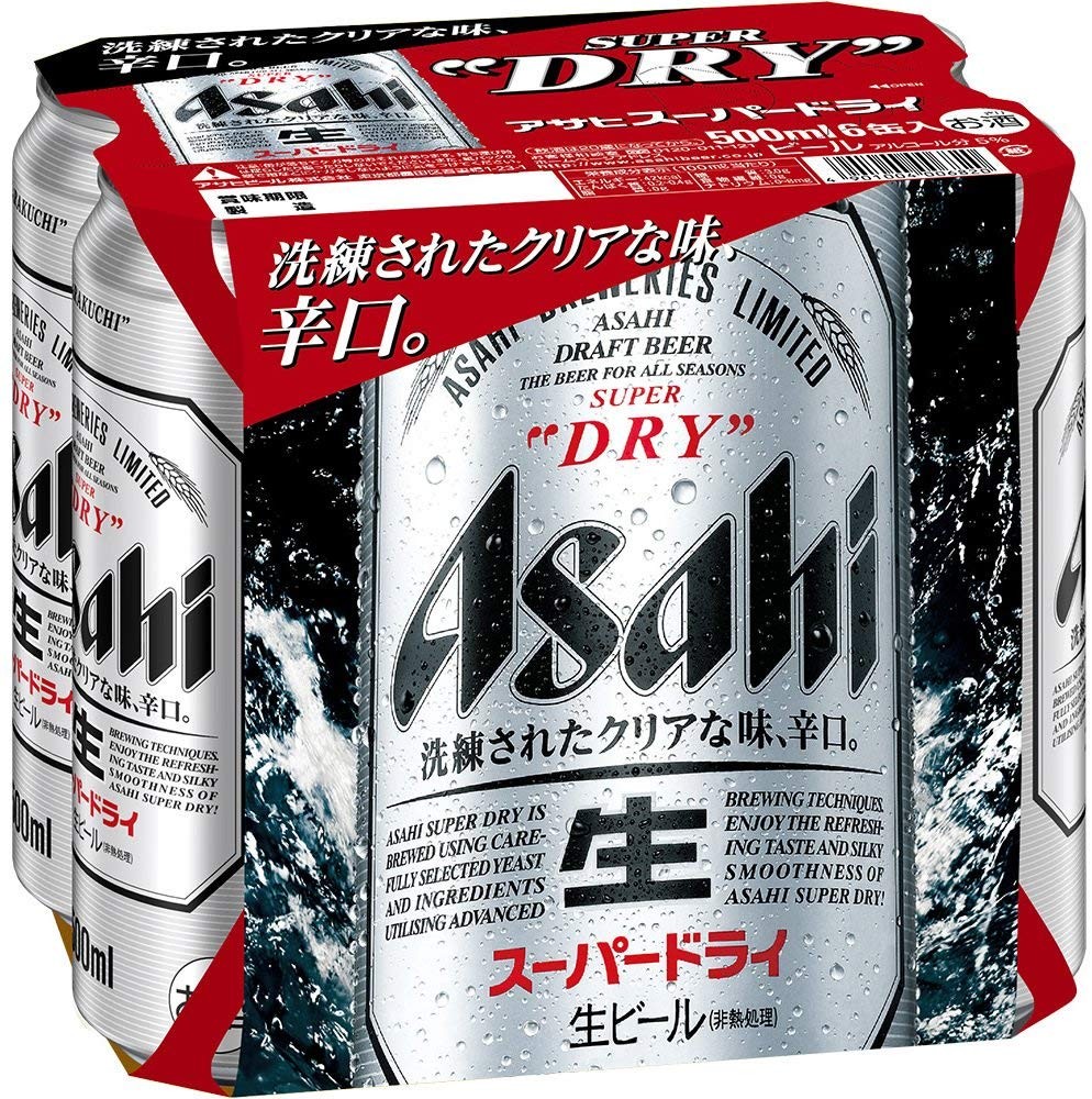 アサヒ スーパードライ 500ml缶 6缶パック 国産ビール - 最安値・価格比較 - Yahoo!ショッピング｜口コミ・評判からも探せる