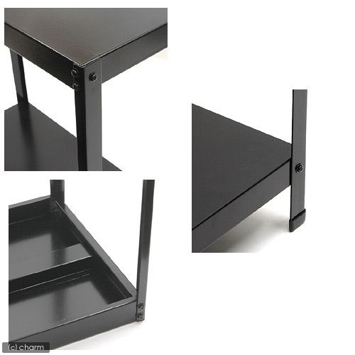 niso- tank stand 60cm aquarium for construction 2 step pcs ST-602 ( steel made ) black cabinet . one person sama 1 point limit 