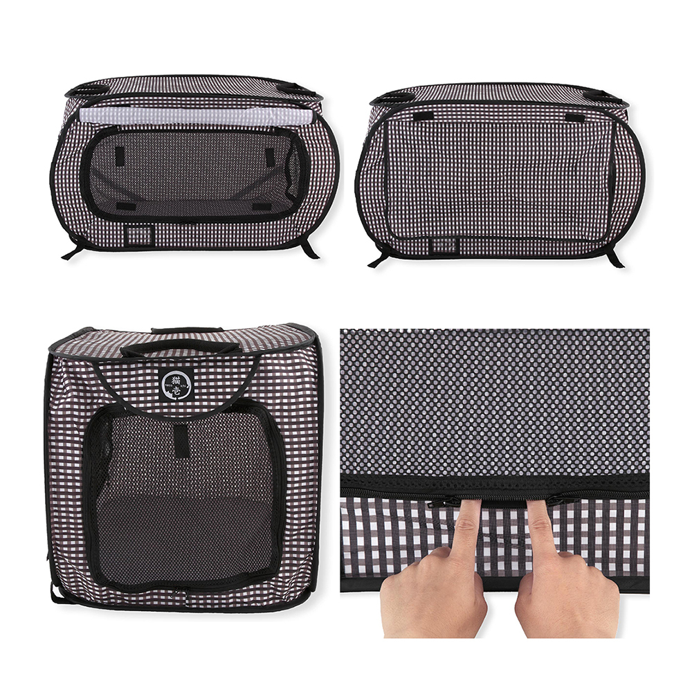  cat . portable cage black folding dog cat . one person sama 3 point limit 