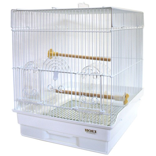  клетка для птиц HOEI 35 угол PS белый (37×41.5×44cm)se регулирование маленький размер длиннохвостый попугай ласты chi белый покраска 