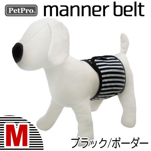  pet Pro manner belt M black | border 