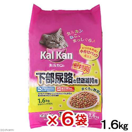 MARS（ペット用品、食品） カルカン 下部尿路の健康維持用 まぐろと野菜味 1.6kg×6個 カルカン 猫用ドライフードの商品画像