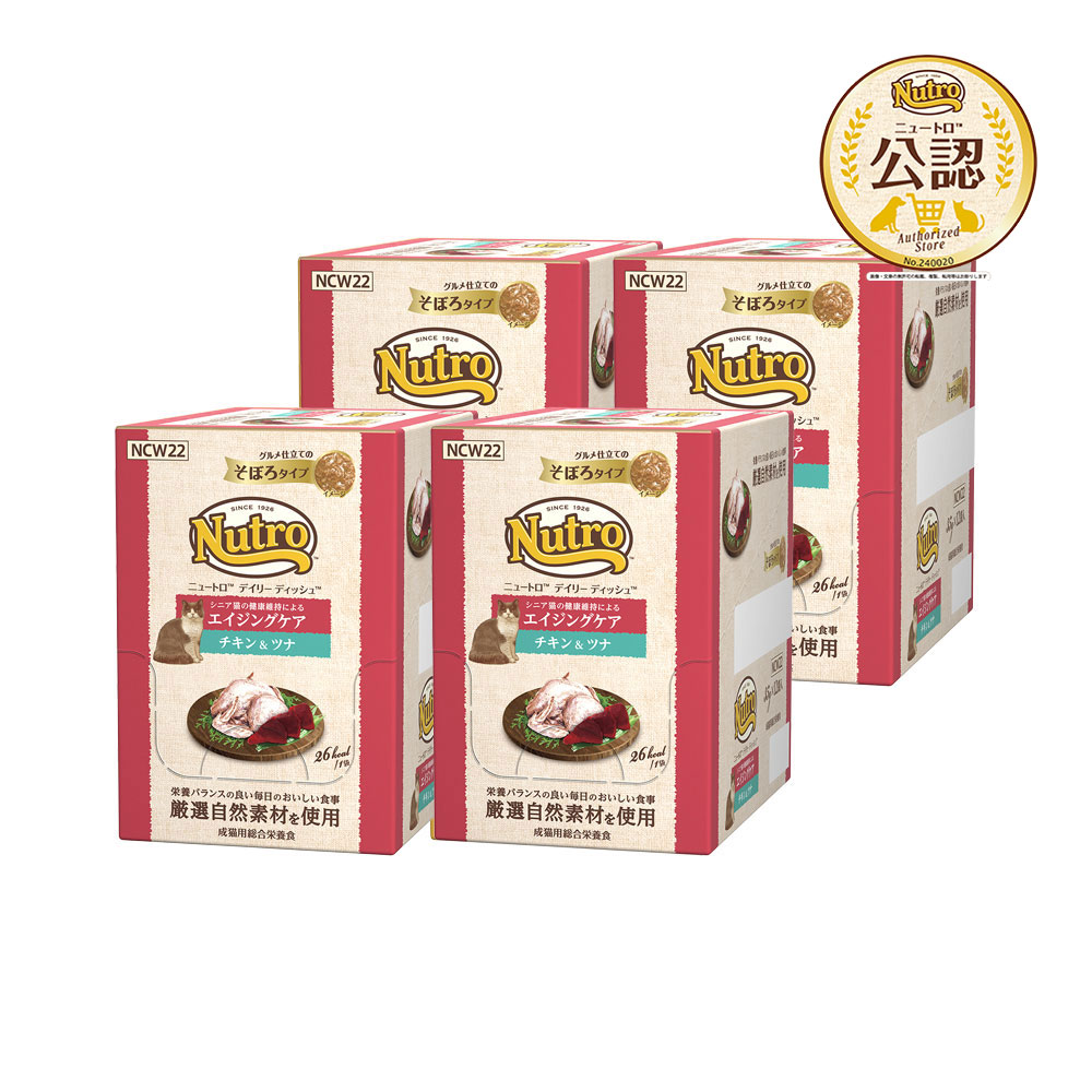 MARS（ペット用品、食品） ニュートロ デイリーディッシュ パウチ そぼろタイプ エイジングケア チキン＆ツナ 35g×48個 ニュートロ 猫缶、ウエットフードの商品画像