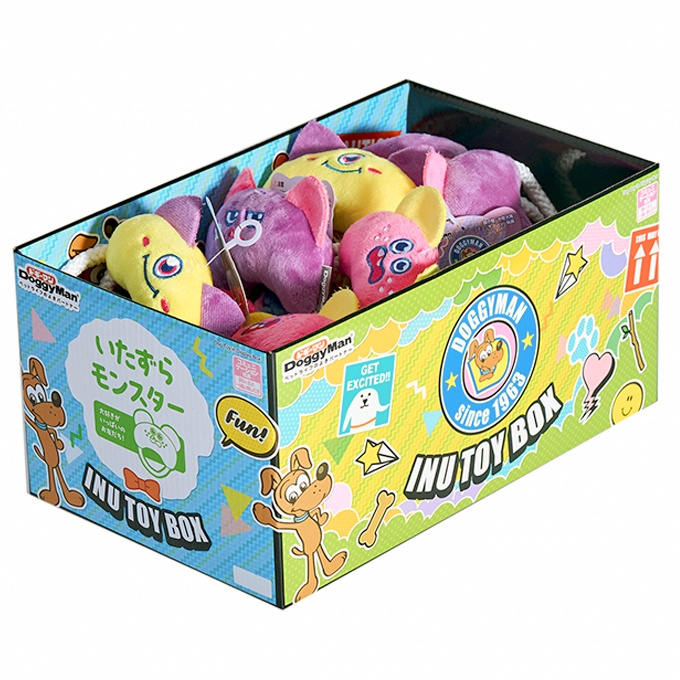ドギーマン Inu Toy Box いたずらモンスター（バラ）×1個の商品画像
