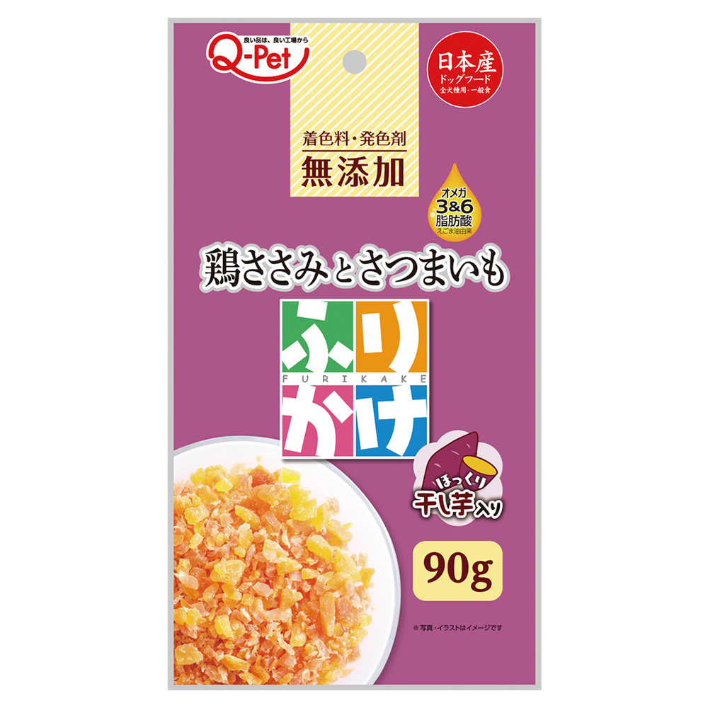 九州ペットフード Q-Petふりかけ鶏ささみとさつまいも 90gx6