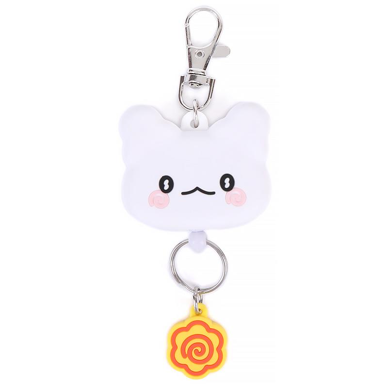 サンリオ フェイス形リールキーホルダー はなまるおばけ 169498の商品画像