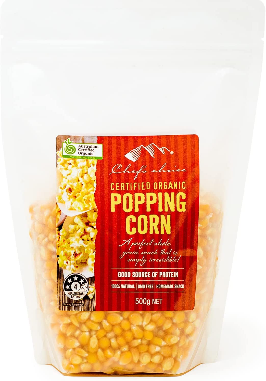 shefzcho chair organic Popcorn 500g ×1 sack Australia production Organic Popping Corn....-.[POP]
