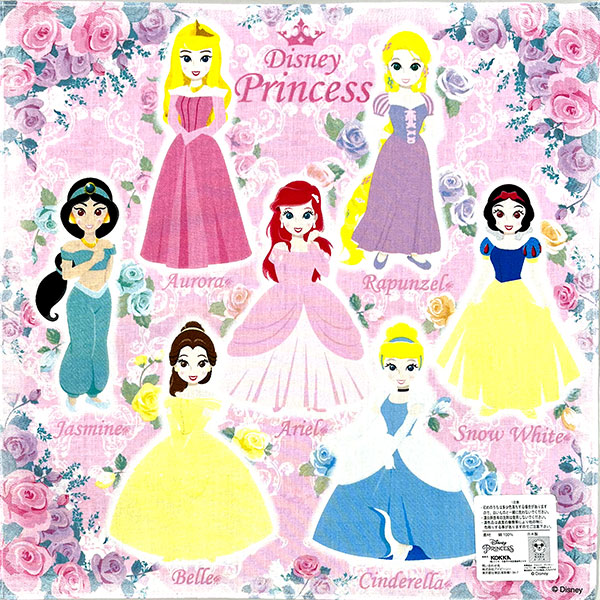  носовой платок Princess Disney девочка симпатичный sinterela Ariel lapntseru bell герой начальная школа детский сад 
