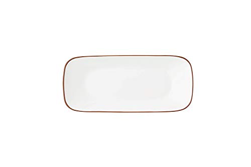 コレール タフホワイト スクエア 長皿 （ネイチャー） J2210-CRB 【1枚】 Tough white 食器皿の商品画像